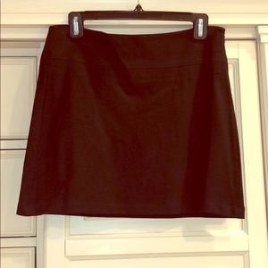 Theory Cotton Black Mini Skirt